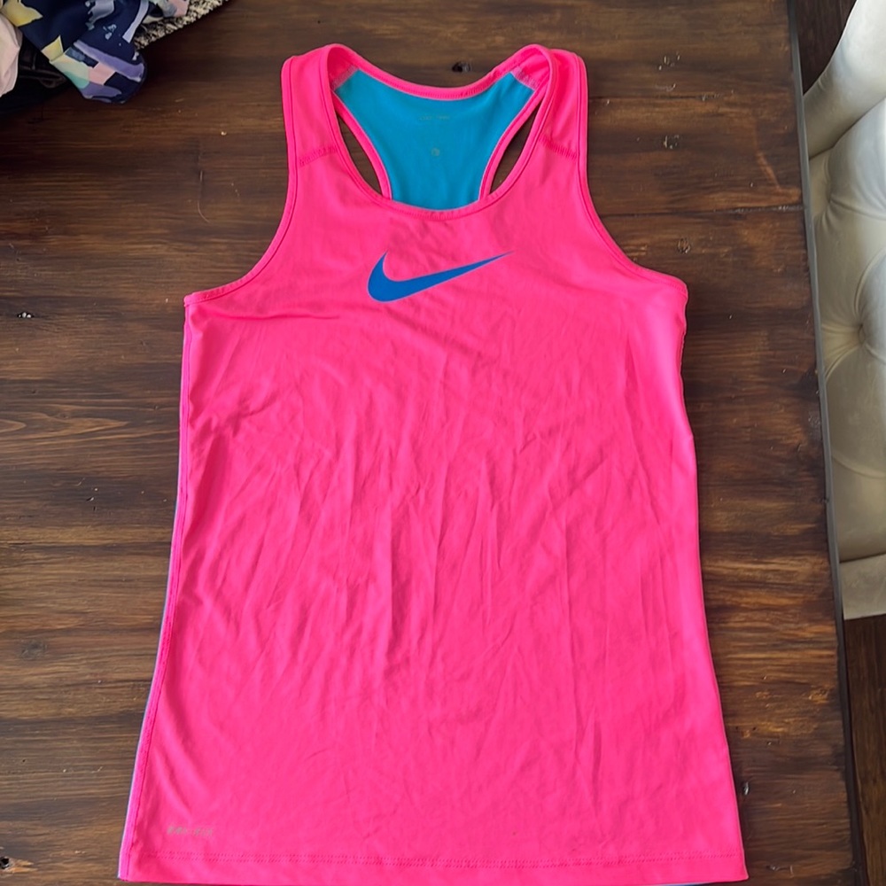 Nike Pro Dri Fit racer back, athletic tank top.